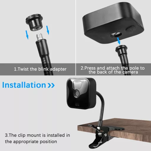 TIUIHU Rugalmas Klip Rögzítő Blink XT/XT2 Mini Outdoor Indoor Kamerához