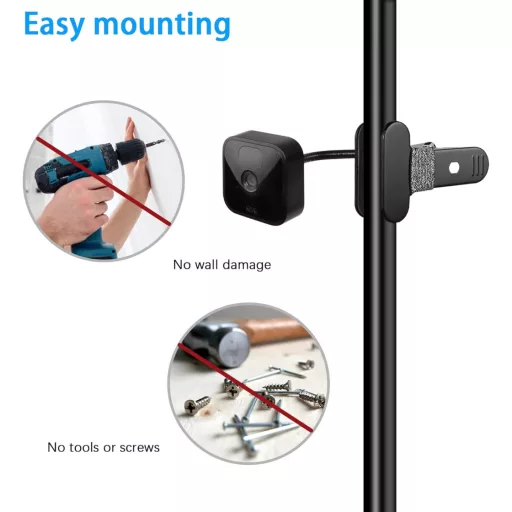 TIUIHU Rugalmas Klip Rögzítő Blink XT/XT2 Mini Outdoor Indoor Kamerához
