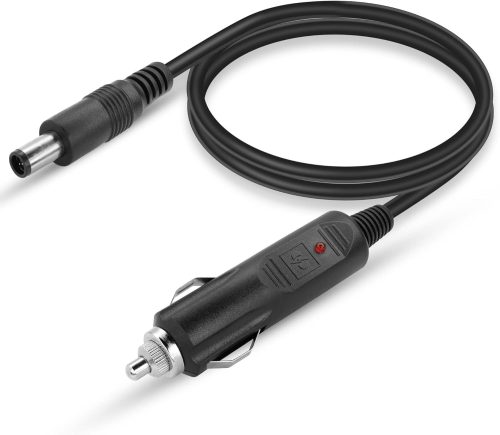 GINTOOYUN Szivargyújtó-DC7.4x5.0mm Tápkábel 16AWG - 3m Hosszú Adapter Autókhoz, Lakóautókhoz, Elektromos Készülékekhez, 10A Biztosítékkal