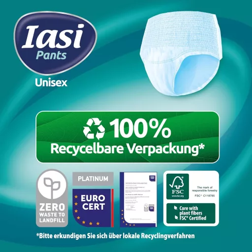 IAȘI 10 buc. Chiloți de unică folosință unisex cu grad ridicat de protecție, XL, absorbție extra - Mărimea XL (10 bucăți)