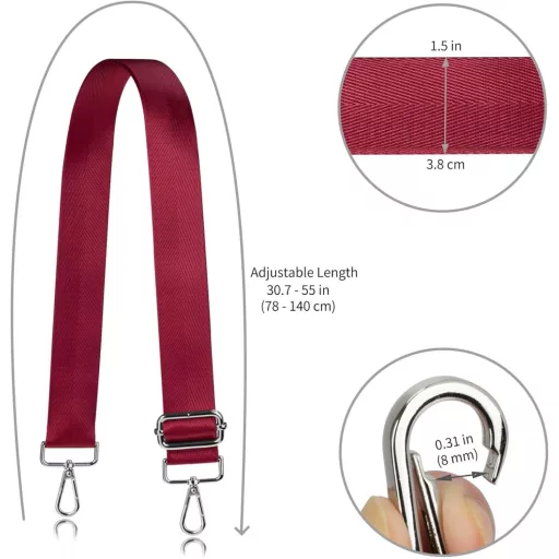 ALLZEDREAM Curea de umăr pentru geantă, reglabilă, lată, de schimb pentru poșetă