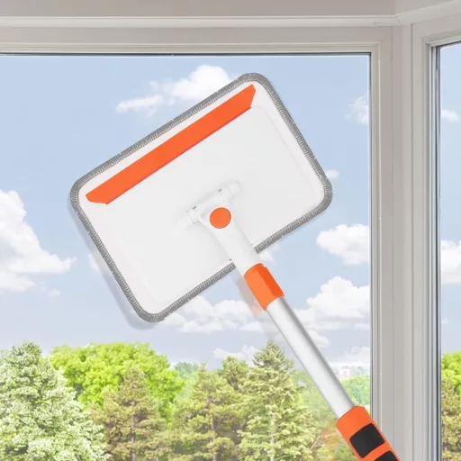 Qaestfy Falisztító és padlótisztító 122cm teleszkópos nyéllel, 4 párnával
