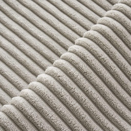 MIULEE Kordbársony Párnahuzat 45x45 cm Világosszürke Csíkos 2 db