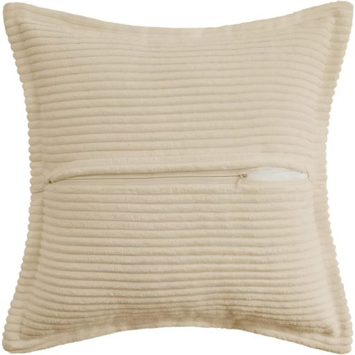 MIULEE Menčestrová obliečka na vankúš 40x40 cm béžová pruhovaná 2 ks dekoratívny vankúš na pohovku