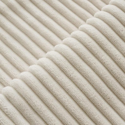 MIULEE Kordbársony Párnahuzat 45x45 cm Krém Csíkos Dekoratív Párnabetét 2 db