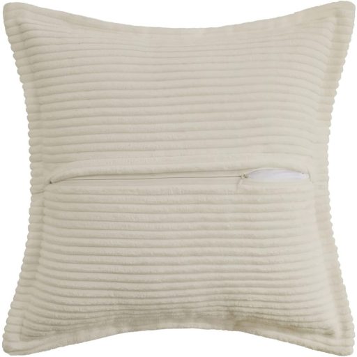 MIULEE Kordbársony Párnahuzat 45x45 cm Krém Csíkos Dekoratív Párnabetét 2 db