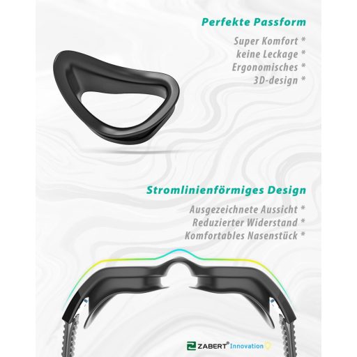 Plavecké okuliare ZABERT pre dospelých, unisex, proti zahmlievaniu, s UV ochranou, vodotesné
