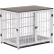 BingoPaw Fa Kutyaház kennel Asztal Funkcióval 3 Ajtós Fehér 78x56x65cm