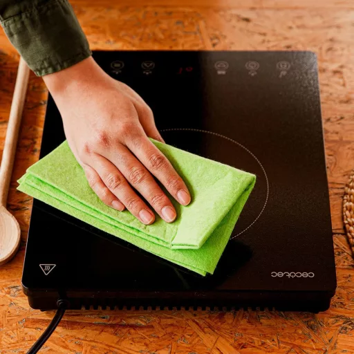 Cecotec Full Magma Slim hordozható indukciós főzőlap 2000W, 8 fokozat, üveg felület, érintőkijelző