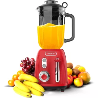   Cecotec Retro Stand Mixer 1200W Piros Konyhai Mixer 2 Sebességgel és Titanium Késsel