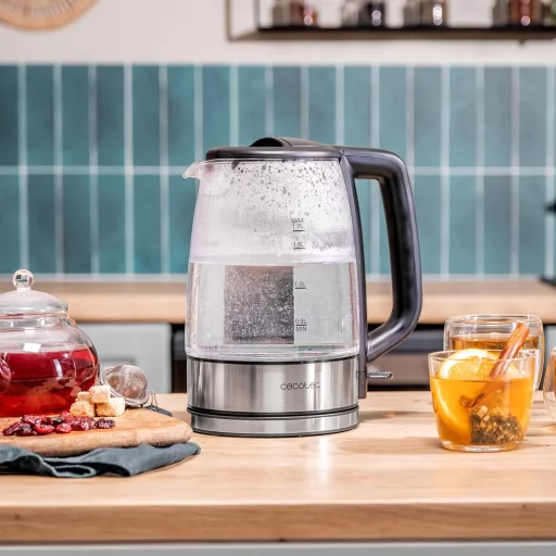 Elektrická kanvica Cecotec ThermoSense 340 s objemom 1,7 l z borosilikátového skla