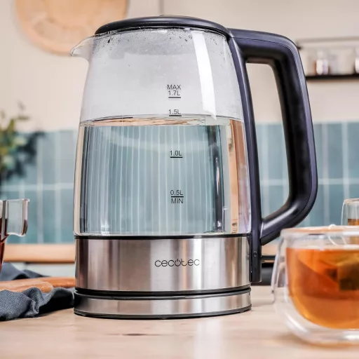 Elektrická kanvica Cecotec ThermoSense 340 s objemom 1,7 l z borosilikátového skla