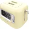 Cecotec RetroVision sárga függőleges toaster 700W, 2 extra széles nyílás, retro design