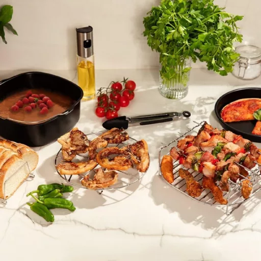 Cecotec Olajmentes Fritőz Kiegészítő Szett 5-6,5L - 8 Darab Antilengő Mosogatógépben Mosható