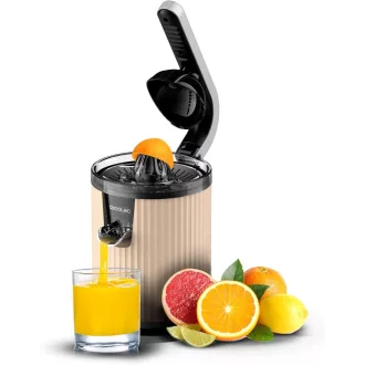   Cecotec Xqueeze RetroJuice 600 Beige elektromos citromfacsaró 600W rozsdamentes szűrővel