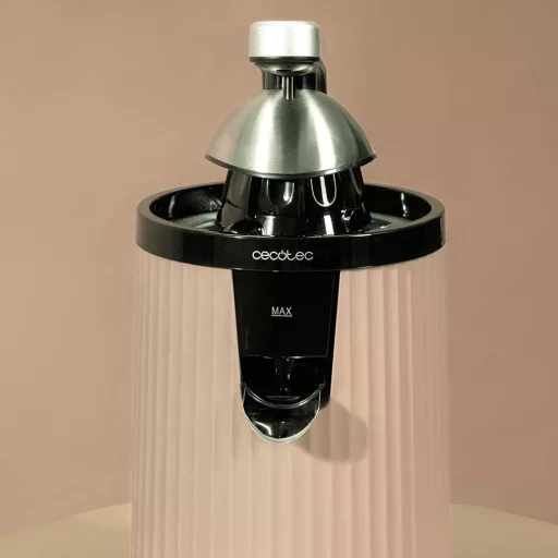 Cecotec Xqueeze RetroJuice 600 Beige elektromos citromfacsaró 600W rozsdamentes szűrővel
