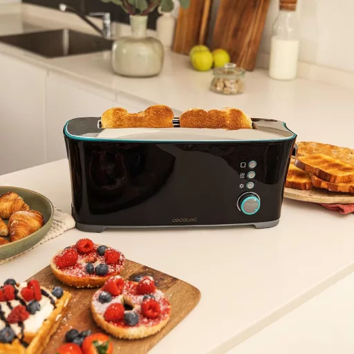 Cecotec Toast&Taste Extra B 1000W dupla hosszú részes kenyérpirító XL nyílással