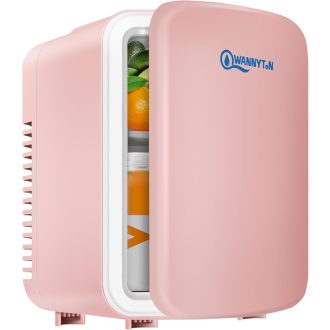   Prenosná mini chladnička WANNYTON s objemom 4 litre s funkciou ohrevu, do auta a kancelárie, AC/DC