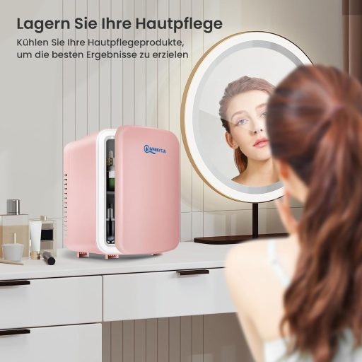 Prenosná mini chladnička WANNYTON s objemom 4 litre s funkciou ohrevu, do auta a kancelárie, AC/DC