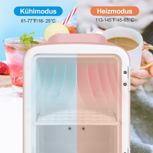 WANNYTON 4 literes hordozható mini hűtőszekrény fűtéssel, autóhoz és irodához, AC/DC