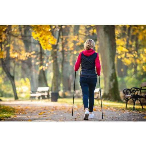 Muawo Összecsukható Nordic Walking Bot 105-135 cm Teleszkopos Szénszálas