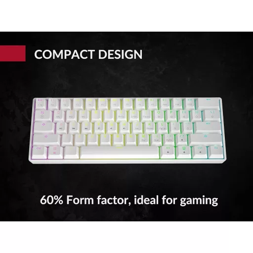 GK61 61 Gombos Mechanikus Gaming Billentyűzet RGB LED Háttérvilágítással