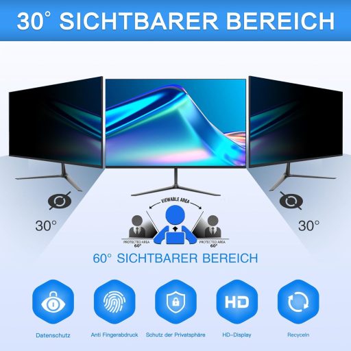 ZOEGAA 19 Inch Monitor Adatvédelmi Képernyővédő 5:4 Arányú, Kékfény Szűrő