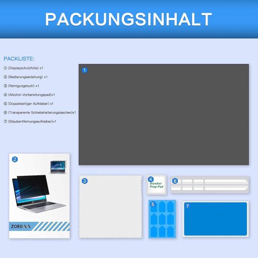 ZOEGAA 19 Inch Monitor Adatvédelmi Képernyővédő 5:4 Arányú, Kékfény Szűrő