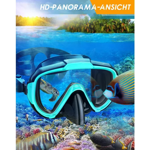 Lealinga 3 az 1-ben búvárkészlet úszófinnekkel, anti-leak maszk és száraz snorkel