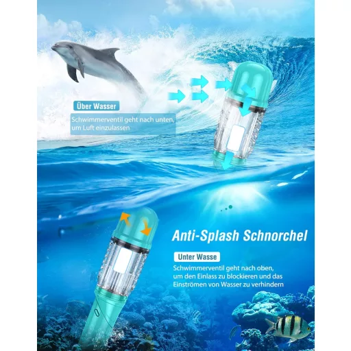 Lealinga 3 az 1-ben búvárkészlet úszófinnekkel, anti-leak maszk és száraz snorkel