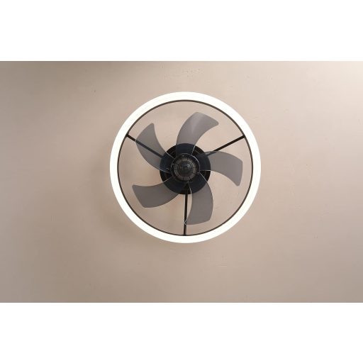 MOSSCO LED Mennyezeti Ventilátor Távirányítóval, Dimmelhető, 3 Szín, 6 Fokozat, 50cm