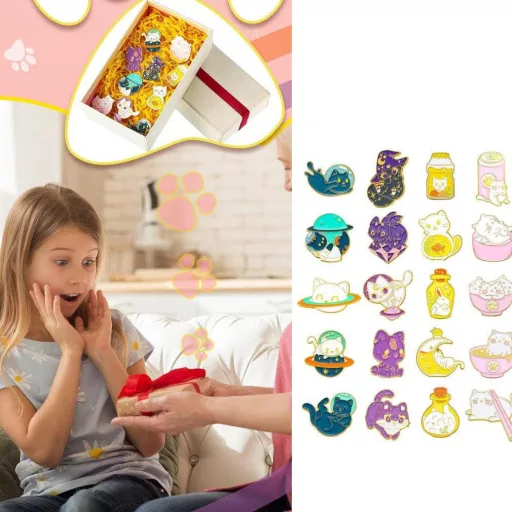 Tiamu 20 ks roztomilá nažehľovacia súprava nálepiek mačiek na oblečenie a tašky