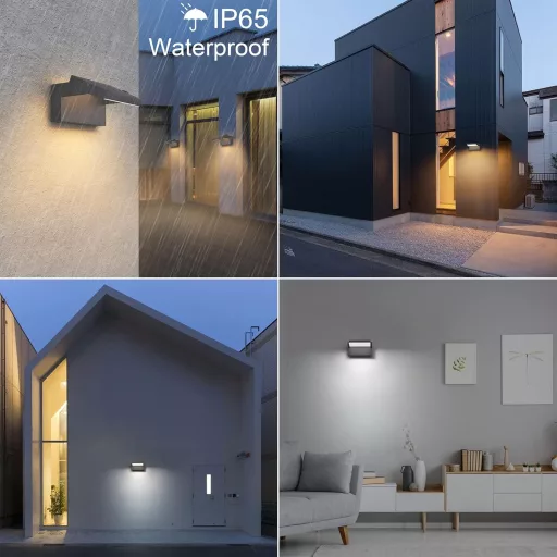 Klighten 24W Dimmelhető Kültéri Fali Lámpa App Vezérléssel, IP65 Vízálló