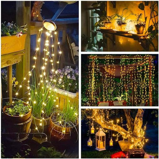 Decorațiuni Solare Tip Luminițe Zână pentru Exterior Dekofun, 200 LED-uri, 8 Moduri, Impermeabile, Decor pentru Grădină