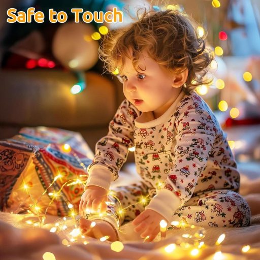 Decorațiuni Solare Tip Luminițe Zână pentru Exterior Dekofun, 200 LED-uri, 8 Moduri, Impermeabile, Decor pentru Grădină