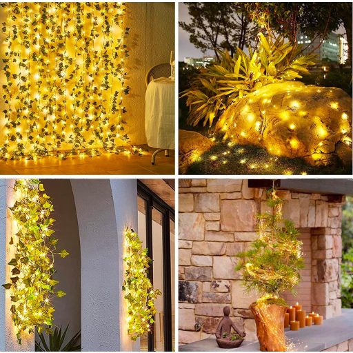 Decorațiuni Solare Tip Luminițe Zână pentru Exterior Dekofun, 200 LED-uri, 8 Moduri, Impermeabile, Decor pentru Grădină