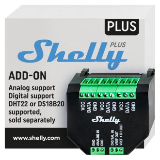   Shelly Plus Add-On hőmérséklet és páratartalom szenzor interfész