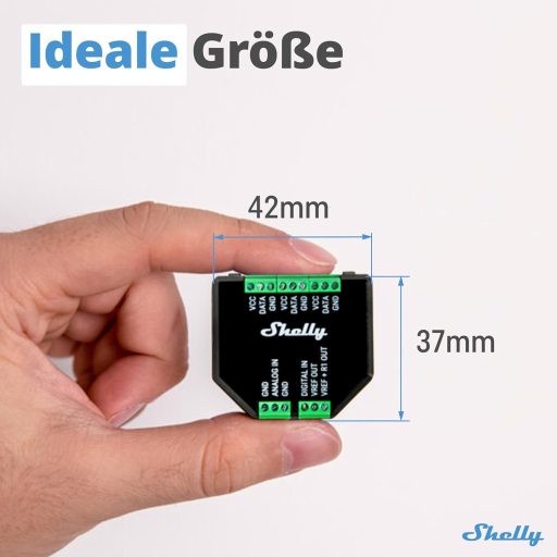 Shelly Plus Add-On hőmérséklet és páratartalom szenzor interfész