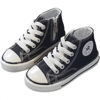   DEBAIJIA Gyermek Vászon Sportcipő  33 EU - Csúszásmentes Futócipő Fiúknak és Lányoknak, Kényelmes Szabadidő Cipő Utcai Viseletre