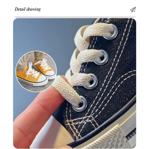 DEBAIJIA Gyermek Vászon Sportcipő  33 EU - Csúszásmentes Futócipő Fiúknak és Lányoknak, Kényelmes Szabadidő Cipő Utcai Viseletre