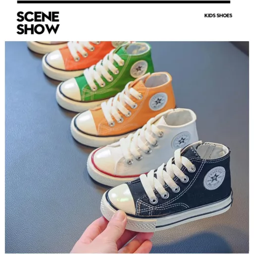 DEBAIJIA Dječje platnene sportske tenisice 33 EU - Neklizajuće tenisice za trčanje za dječake i djevojčice, udobne ležerne cipele za nošenje na ulici