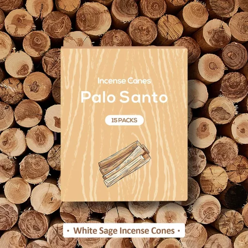 SCENTORINI Palo Santo Füstölő Kúp 120 db Tartóval, Meditáció és Relaxáció