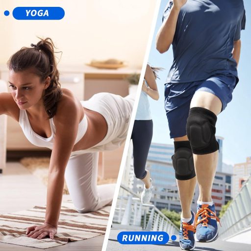 Genunchiere PLIKSUVER pentru grădinărit, curățenie, volei și dans, antiderapante