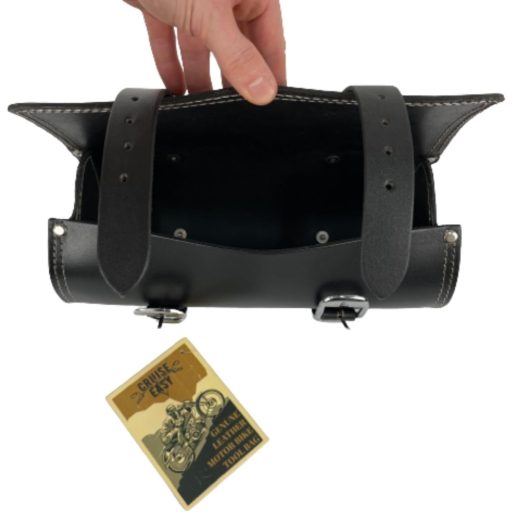 CRUISE EASY Valódi Bőr Motoros Szerszámtáska Texas M Méret Vízálló