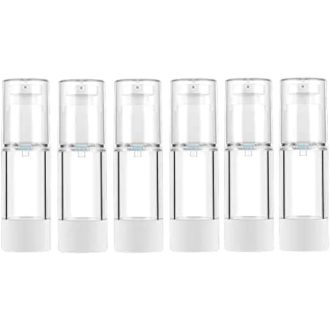   LONGWAY 6x30ml Bezvzduchový dávkovač s pumpičkou, cestovná kozmetická fľaštička na krém