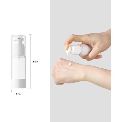 LONGWAY 6x30ml Bezvzduchový dávkovač s pumpičkou, cestovná kozmetická fľaštička na krém