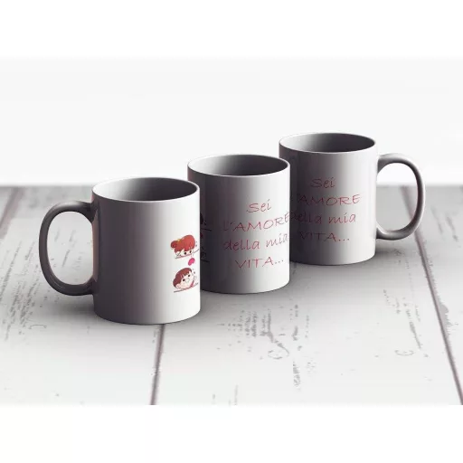 Kerámia Bögre - Örök Szeretet Mintás, Spanyol nyelvű