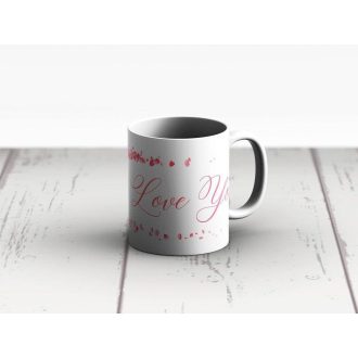 Love You Kerámia Bögre - Valentin-napi Ajándék