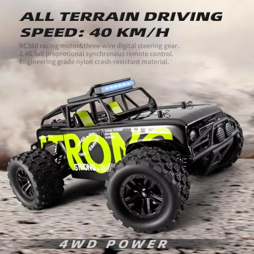 SupKonXi Auto na diaľkové ovládanie 4WD Terénne vozidlo 40 km/h, 1:18 Monster Truck, 2.4GHz Terénny Crawler, 2 Batérie 60 Minút Hrací čas, Autíčko pre Deti