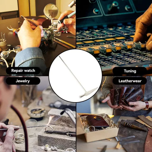 HERCHR Čekić za izradu čeličnog nakita 150x62,8mm - Ergonomski alat za oblikovanje metala za urare, zlatare, DIY majstore, srebrne boje, 3